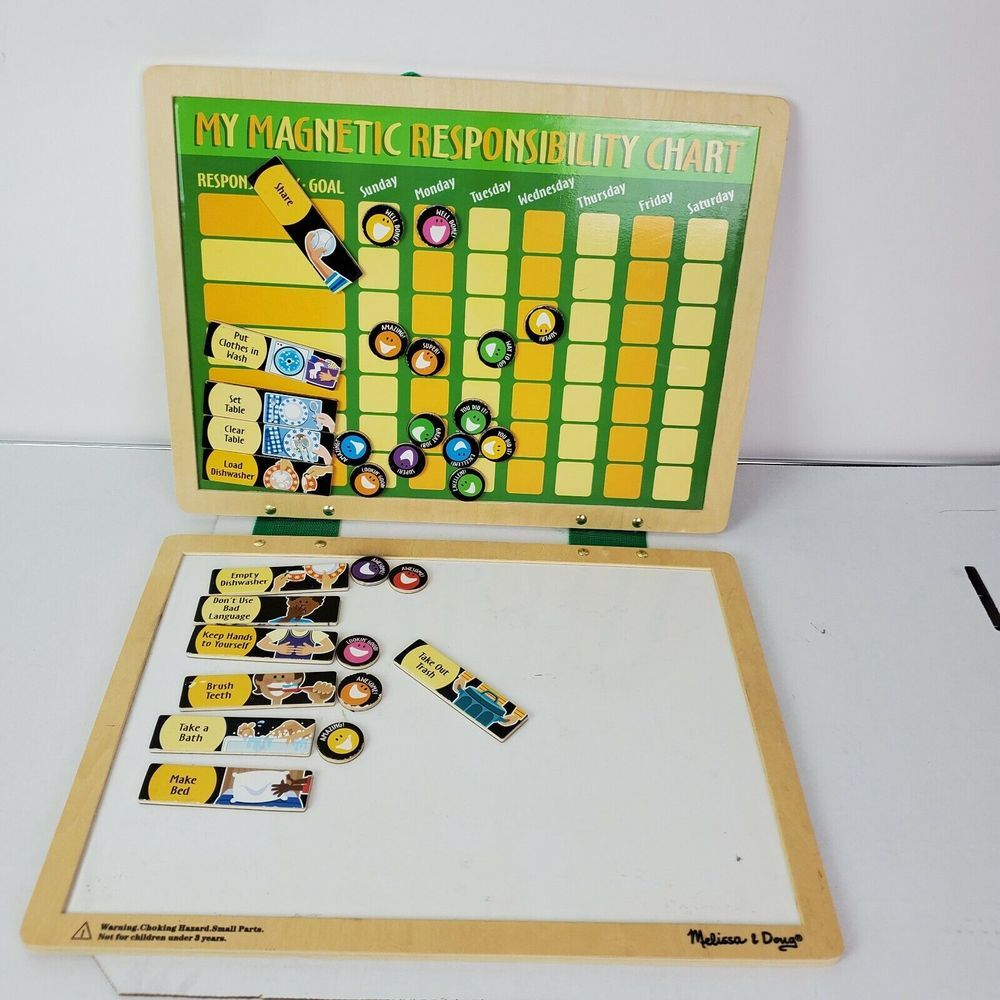 Melissa‎ & Doug Magnetic Dry-Erase Kids Responsibility Chart Chore Board